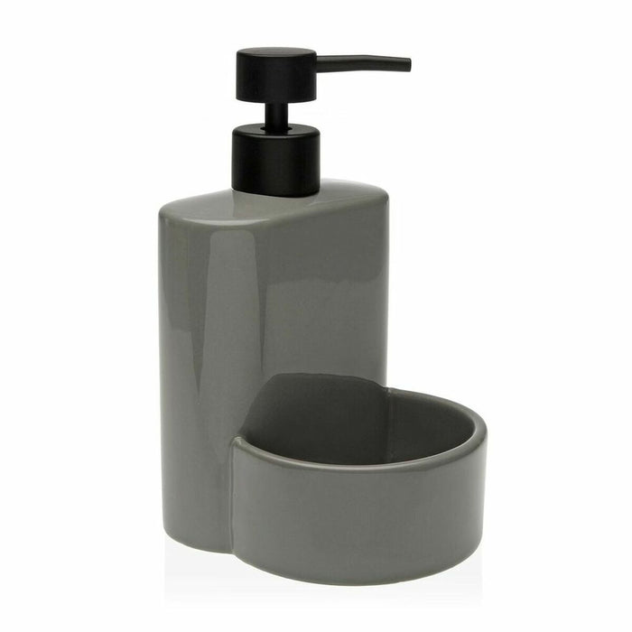 Distribuitor de săpun 2-în-1 pentru chiuvetă Versa Gri Ceramică ABS