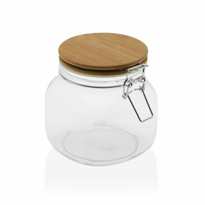 Borcan din sticlă Versa 750 ml Geam Bambus