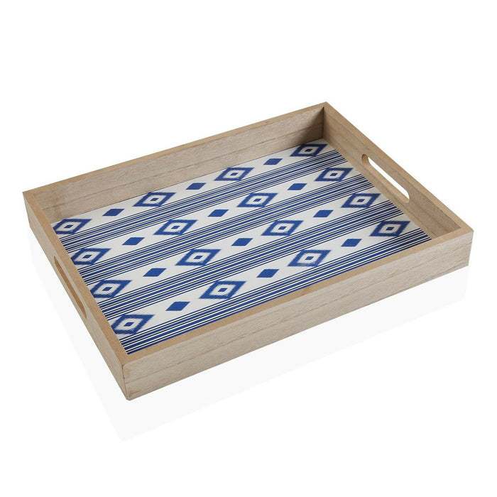 Tavă Versa Manacor Albastru Lemn MDF 30 x 5 x 45 cm