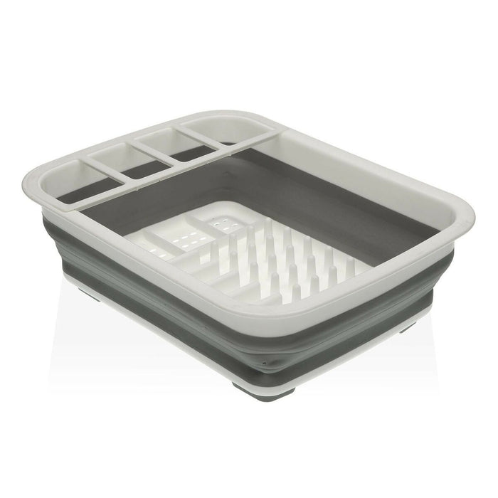 Scurgător de Vase pentru Chiuvetă Versa Alb Pliabil polipropilenă 29,3 x 11,5 x 37,8 cm
