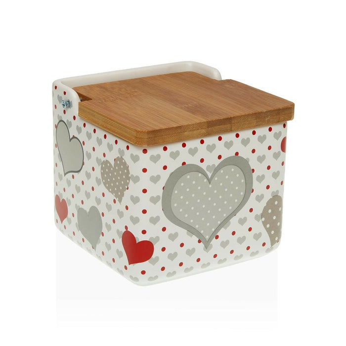 Solniță cu capac Versa Sweet 12,2 x 11,5 x 12,2 cm Ceramică