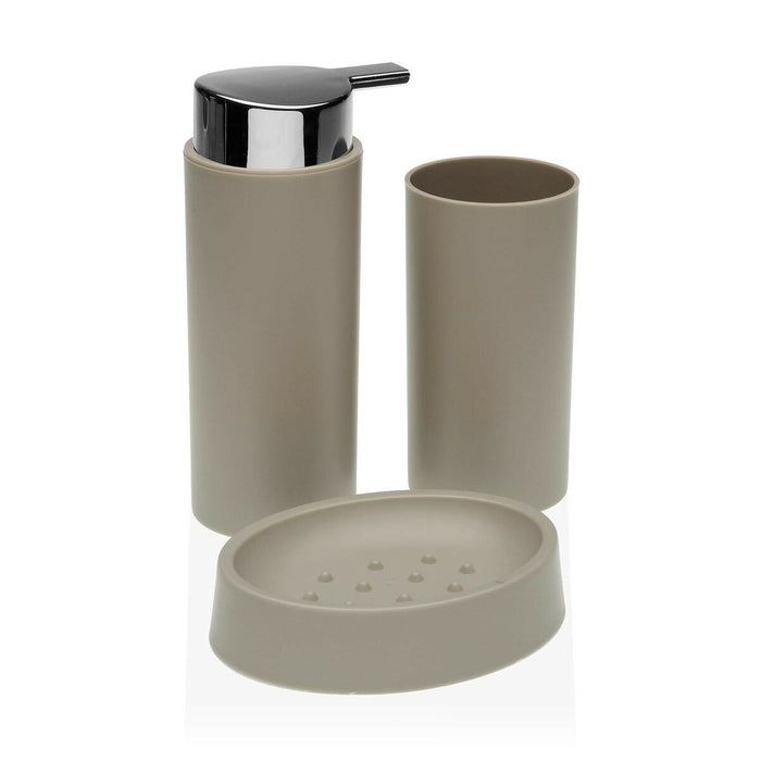 Set de Baie Versa Bej polipropilenă (6,5 x 16 x 6,5 cm)