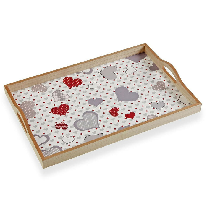 Tavă Versa Inimi Lemn MDF (30 x 5 x 45 cm)