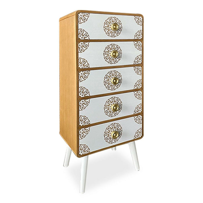 Comodă Versa Lyssa 38 x 85 x 48 cm Lemn Bambus Pin