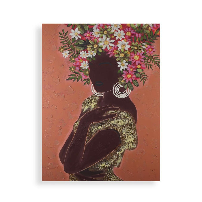 Tablou Versa Verde Květiny Pânză Pin 2,8 x 90 x 120 cm