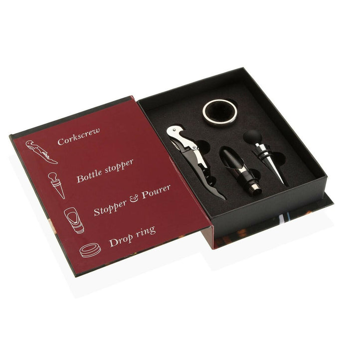 Set de Accesorii pentru Vin Versa Carte Lemn 4 x 22 x 16,5 cm