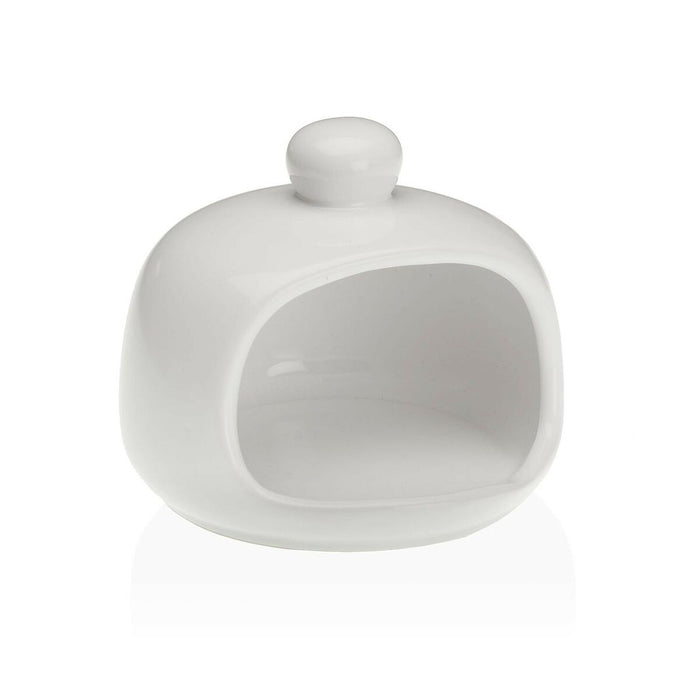 Suport de Bureți de Vase pentru Chiuvetă Versa Alb Ceramică 12 x 10 x 12 cm Dolomite