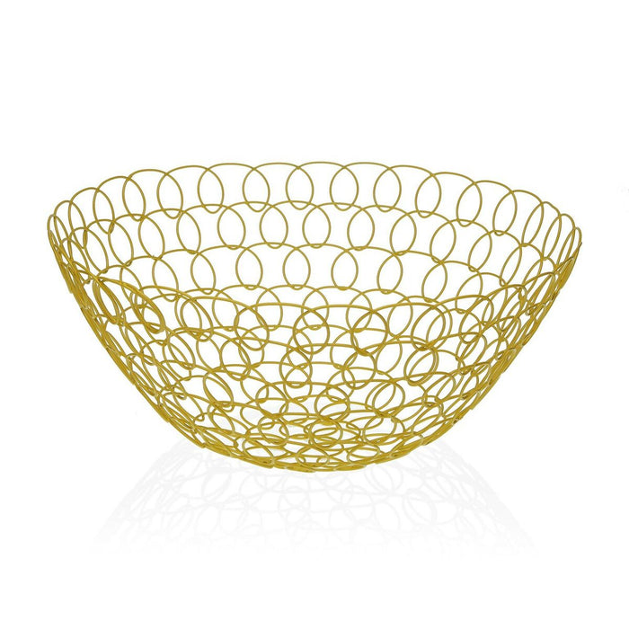 Fructieră Versa Eris Muştar Metal Oțel (28 x 12 x 28 cm)