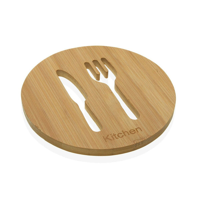 Suport Protecție pentru Masă Versa Ceramică Bambus (17,5 x 1 x 17,5 cm)