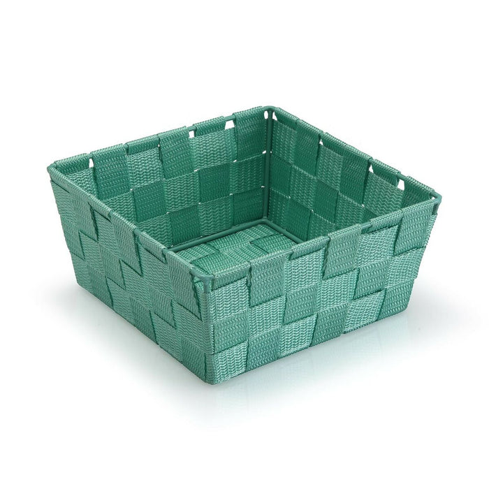 Coș Versa Turquoise Mediu Textilă 19 x 9 x 19 cm