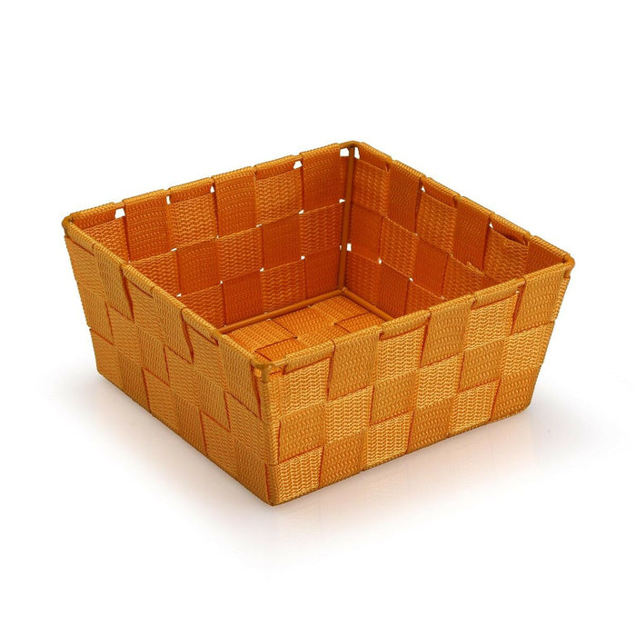Coș Versa Galben Mediu Textilă 19 x 9 x 19 cm
