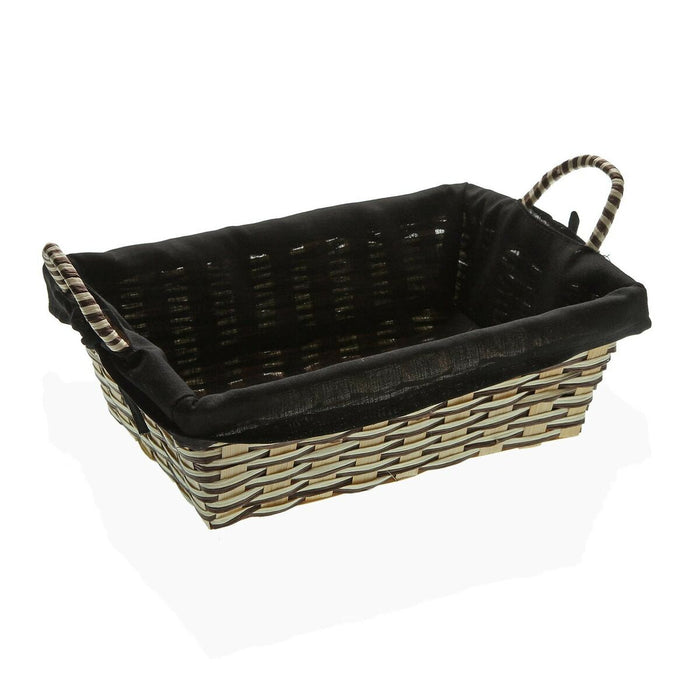 Coș pentru pâine Versa Negru Bambus Alge marine (19 x 9 x 27 cm)