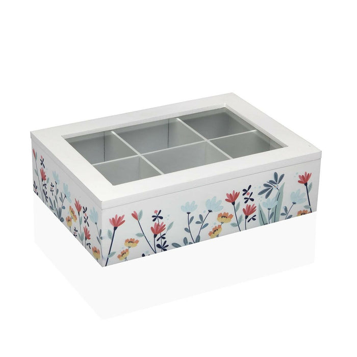 Cutie pentru infuzii Versa Selene Lemn 17 x 7 x 24 cm Alb
