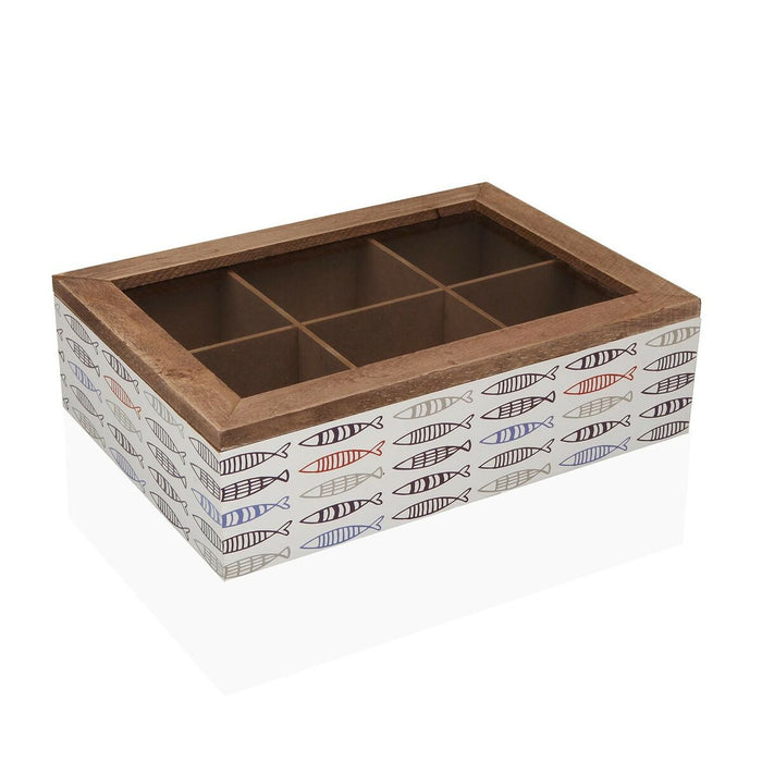 Cutie pentru infuzii Versa Fish Lemn 17 x 7 x 24 cm