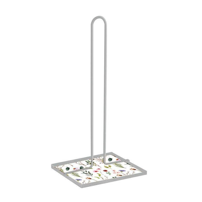 Suport pentru hârtie de bucătărie Versa Sansa Květiny Metal Oțel Lemn MDF (16,5 x 31 x 13 cm)