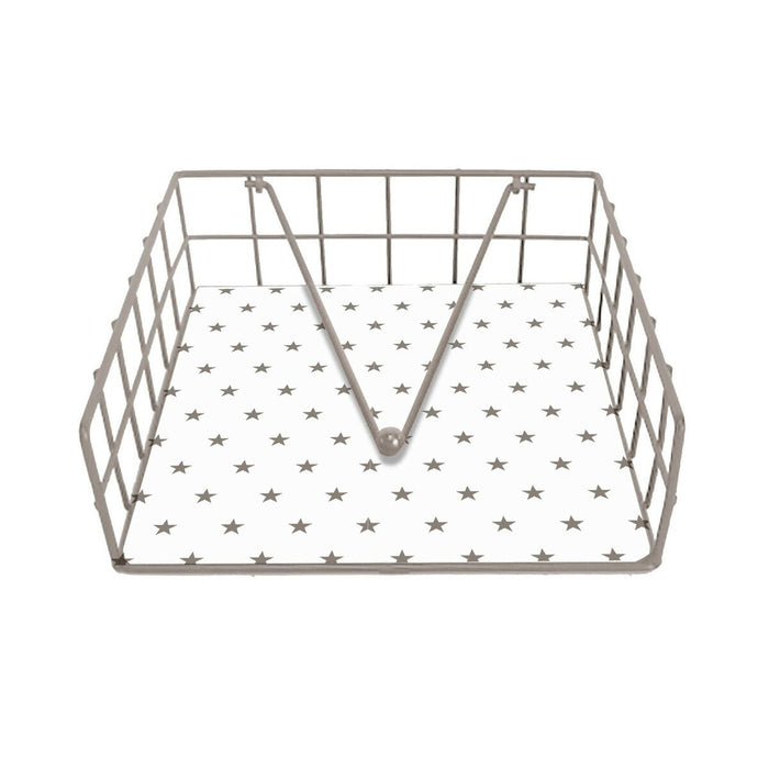 Suport pentru Șervețele Versa Oțel 35 x 0,03 x 25 cm Stele