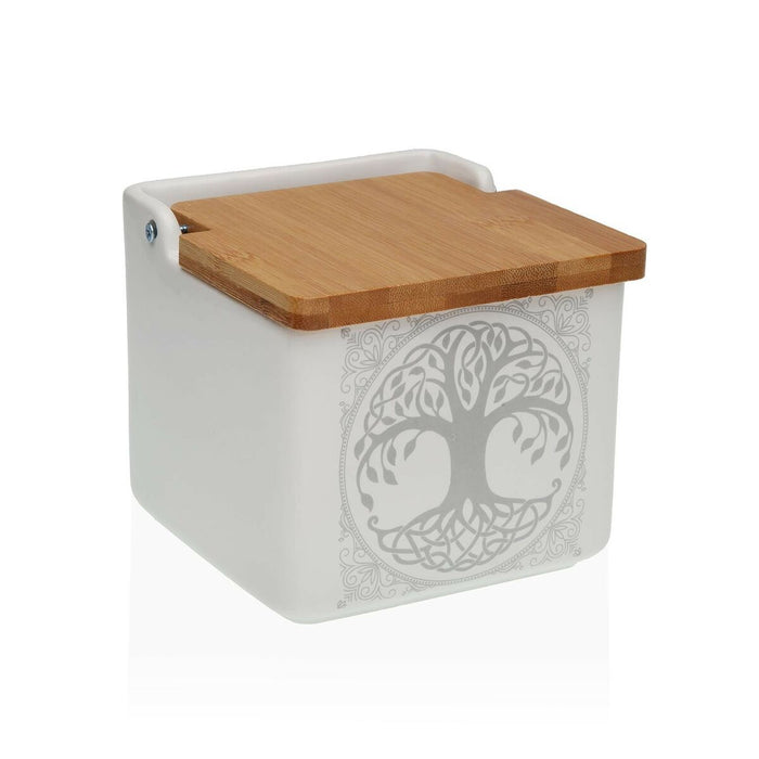 Solniță cu capac Versa Idun 12,2 x 11,5 x 12,2 cm Ceramică