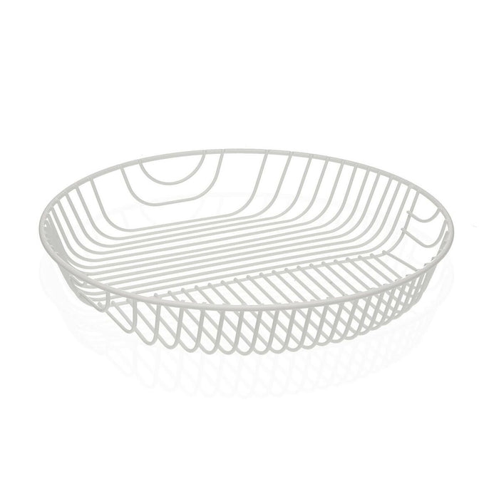 Fructieră Versa Alb Metal Oțel 30 x 4,7 x 30 cm