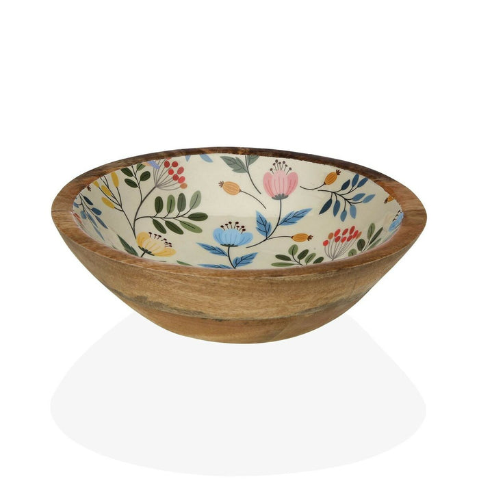 Bol Versa Květiny Bambus Porțelan Lemn de mango 24 x 7 x 24 cm