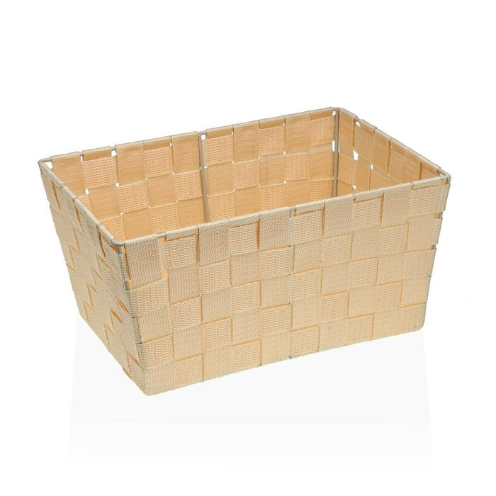 Coș Versa Bej Textilă 20 x 15 x 30 cm