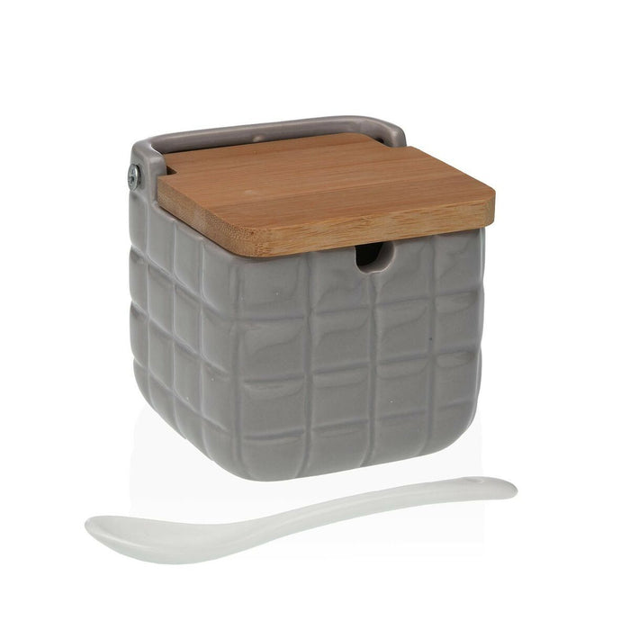 Zaharniță Versa Cadre Gri Ceramică Bambus Dolomite 8,3 x 8,3 x 8,3 cm