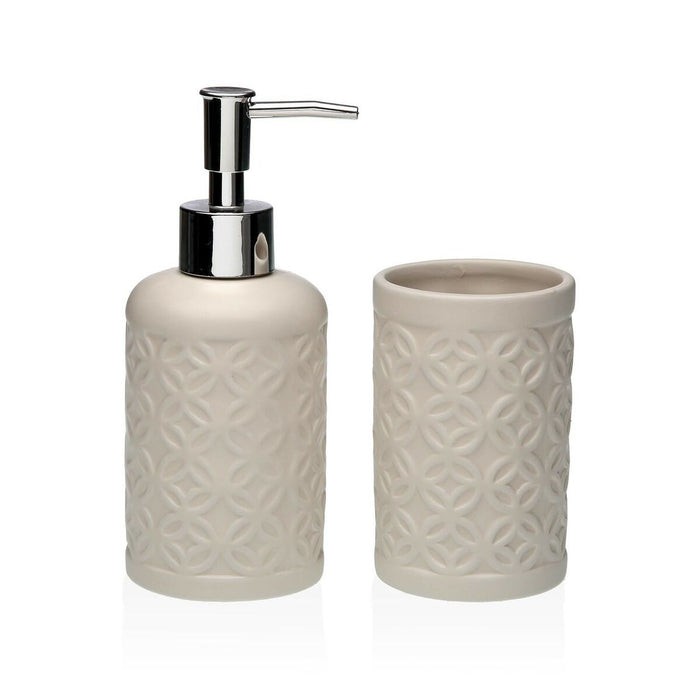 Set de Baie Versa Bej Dolomite 6,8 x 17 x 6,8 cm