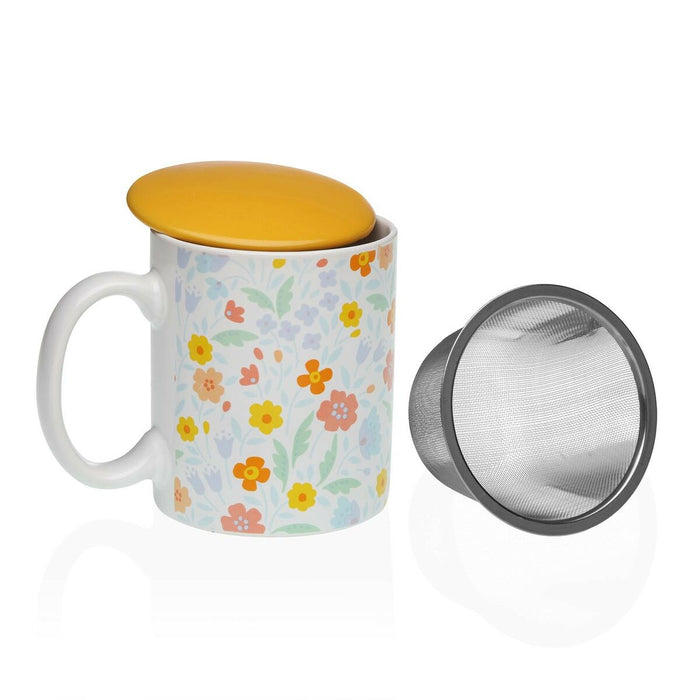 Cană cu filtru pentru infuzii Versa Flandes Květiny Gresie