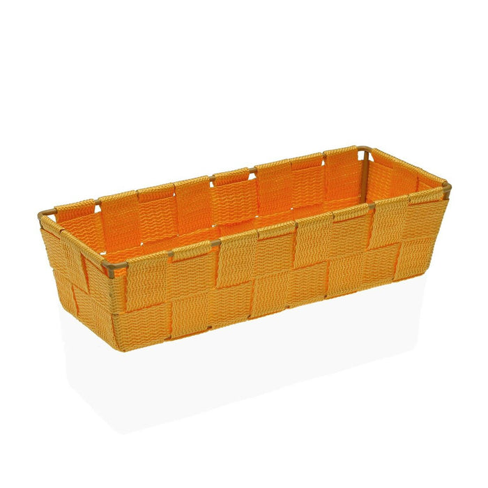 Coș Versa Flandes Galben Textilă 10 x 6 x 25 cm