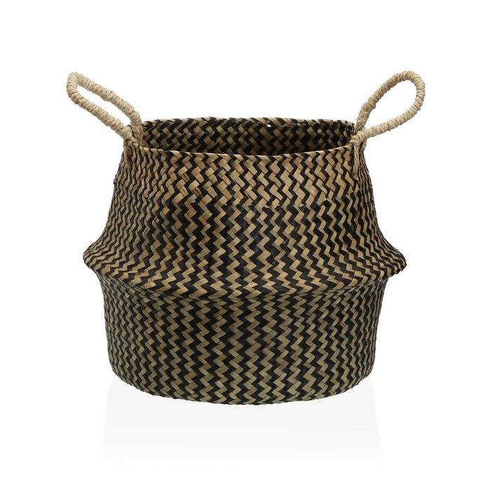 Coș Decorativ Versa Negru Alge marine Ø 28 cm