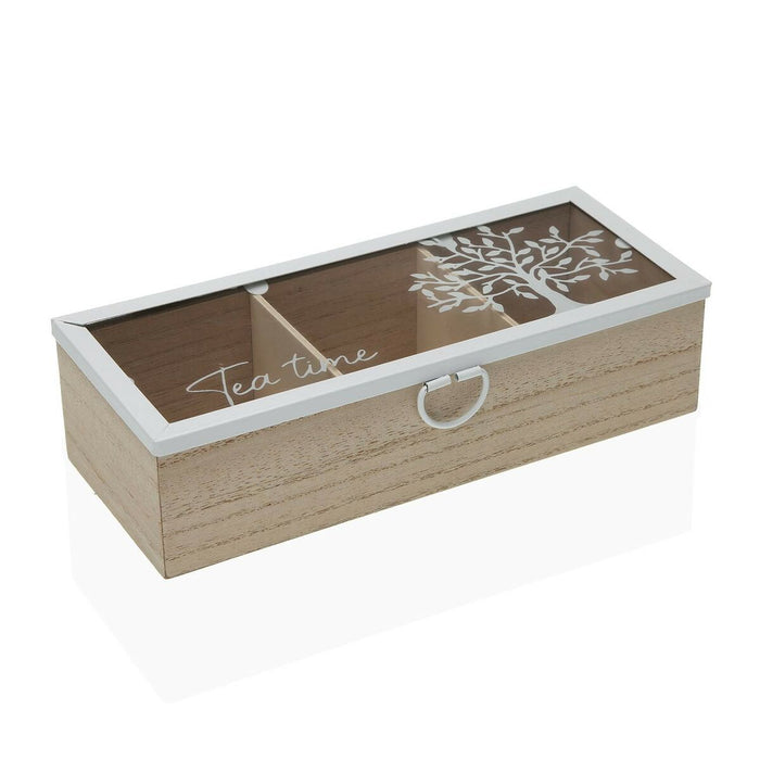 Cutie pentru infuzii Versa Copac Metal Lemn MDF 23,5 x 6 x 10 cm