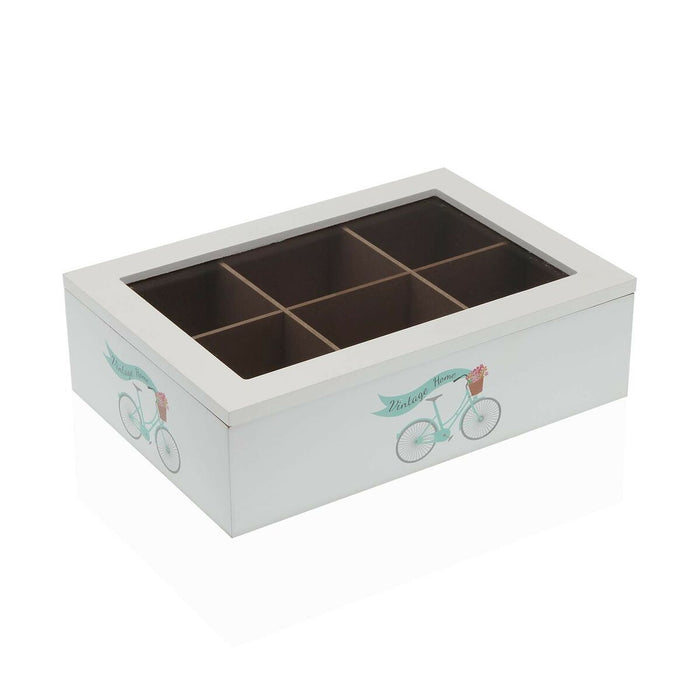 Cutie pentru infuzii Versa Bicicletă Lemn 17 x 7 x 24 cm
