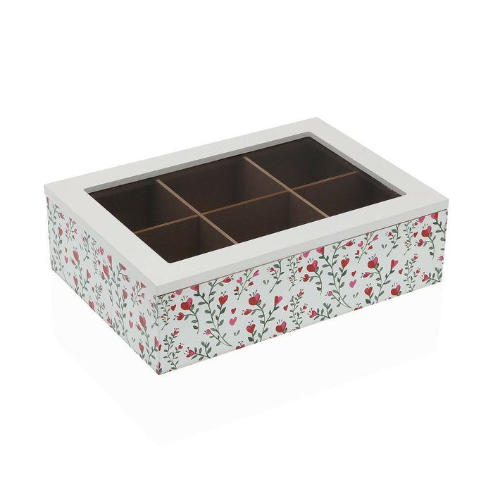 Cutie pentru infuzii Versa Inimi Lemn 17 x 7 x 24 cm