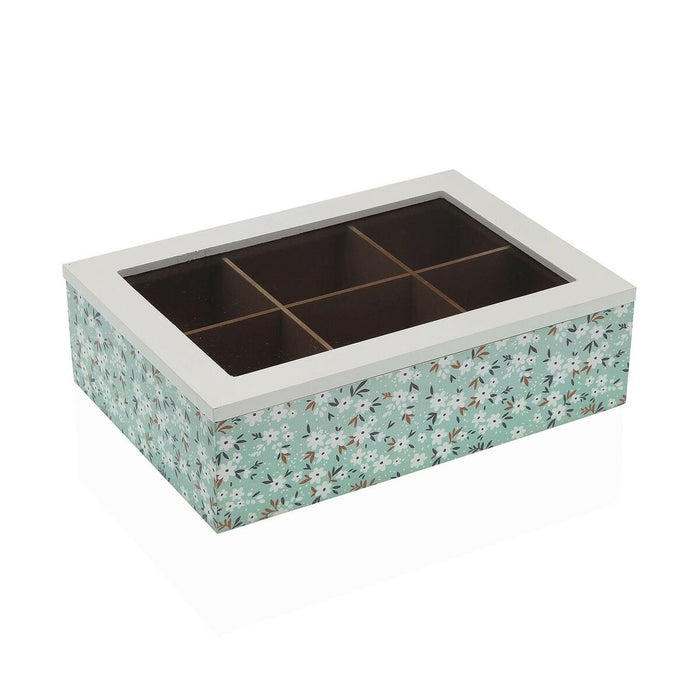 Cutie pentru infuzii Versa Květiny Lemn 17 x 7 x 24 cm