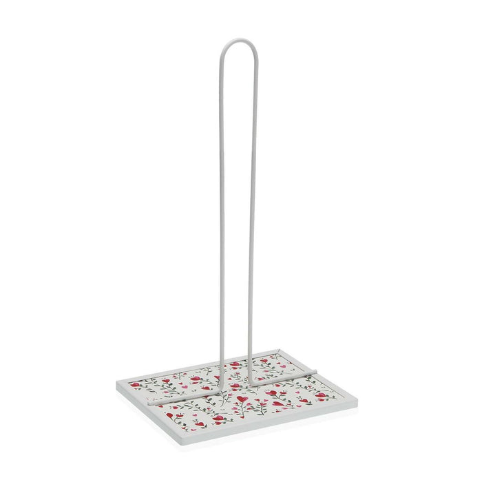 Suport pentru hârtie de bucătărie Versa Inimi Metal Oțel Lemn MDF 16,5 x 31 x 13 cm