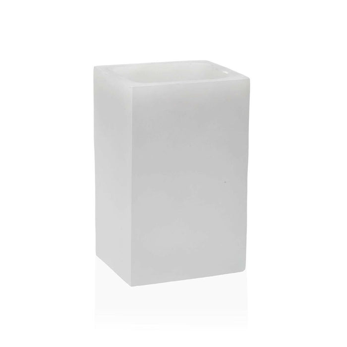 Suport pentru periuțe de dinți Versa Alb Rășină 6 x 11 x 7,2 cm