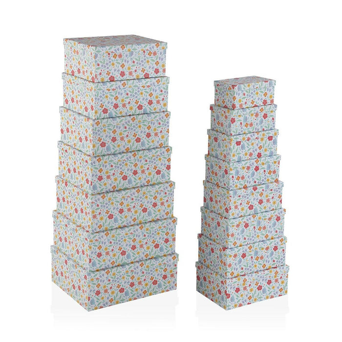 Set de cutii de depozitare, cu posibilitate de stivuire Versa Flandes Carton 15 Piese 35 x 16,5 x 43 cm