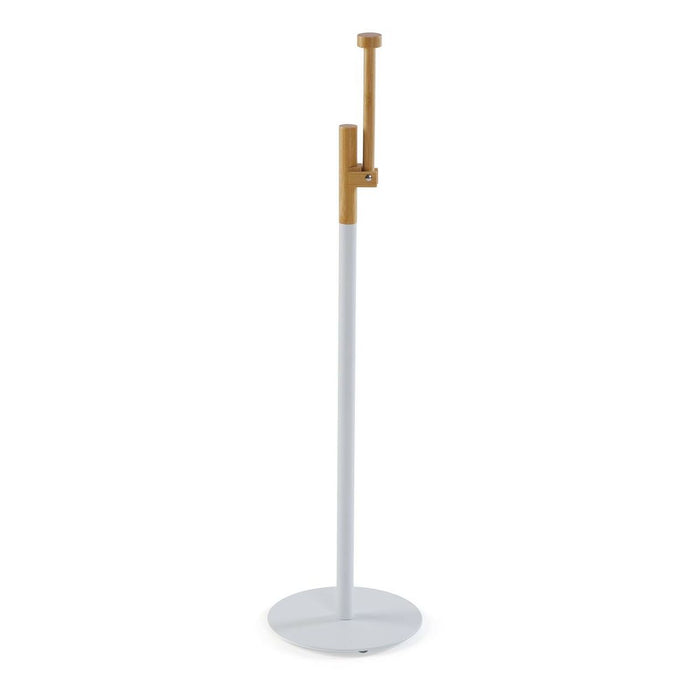 Suport pentru Role de Hârtie Igienică Versa River Alb Metal Bambus 16,8 x 54,5 x 16,8 cm
