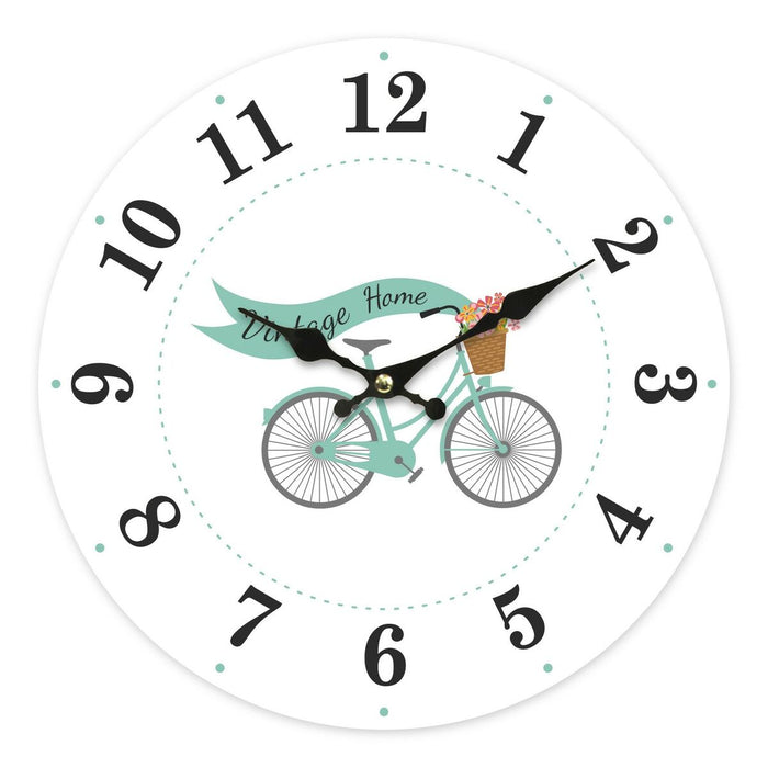 Ceas de Perete Versa Bicicletă Lemn 4 x 30 x 30 cm