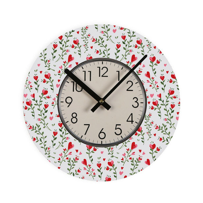 Ceas de Perete Versa Inimi Lemn 4 x 30 x 30 cm