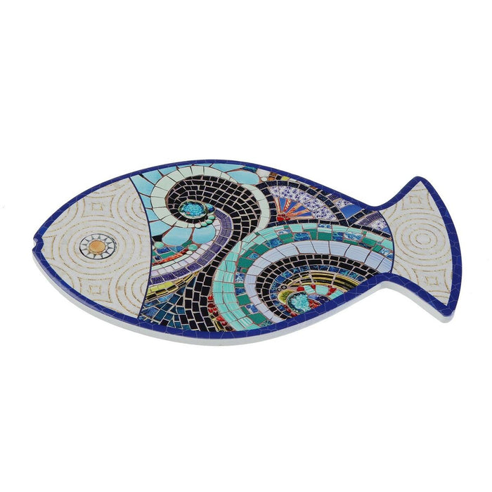 Suport Protecție pentru Masă Versa Pește Plută Ceramică 25 x 15 cm