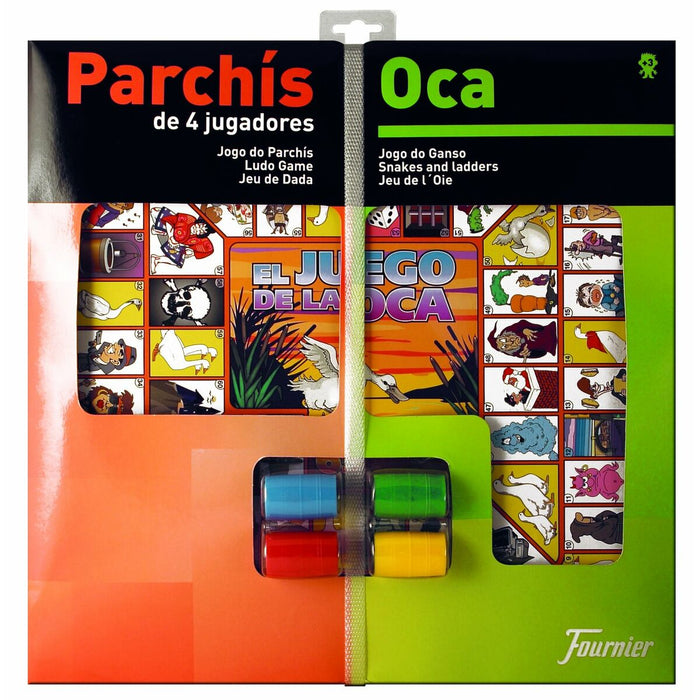 Tablă de Parchís și Oca Fournier 40 x 40 cm