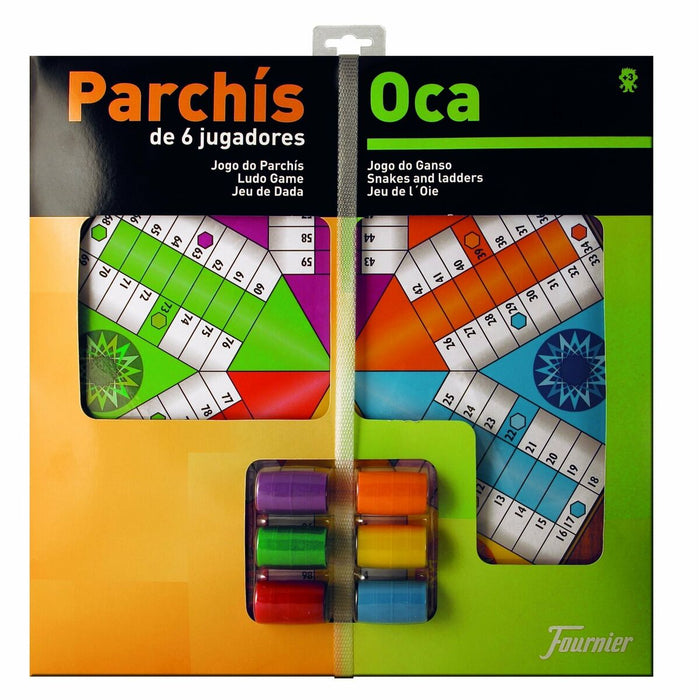 Tablă de Parchís și Oca Fournier 40 x 40 cm