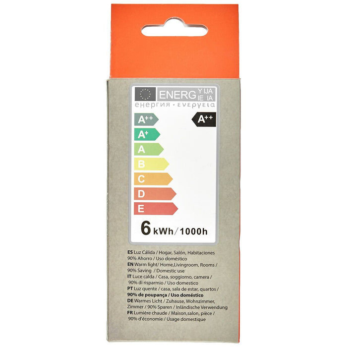 Bec LED Sferic Silver Electronics 1980627 E27 6W 3000K A++ (Lumină Caldă)