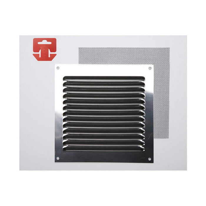 Grilă Fepre Plasă antițânțari Oțel inoxidabil Cromat (15 x 15 cm)
