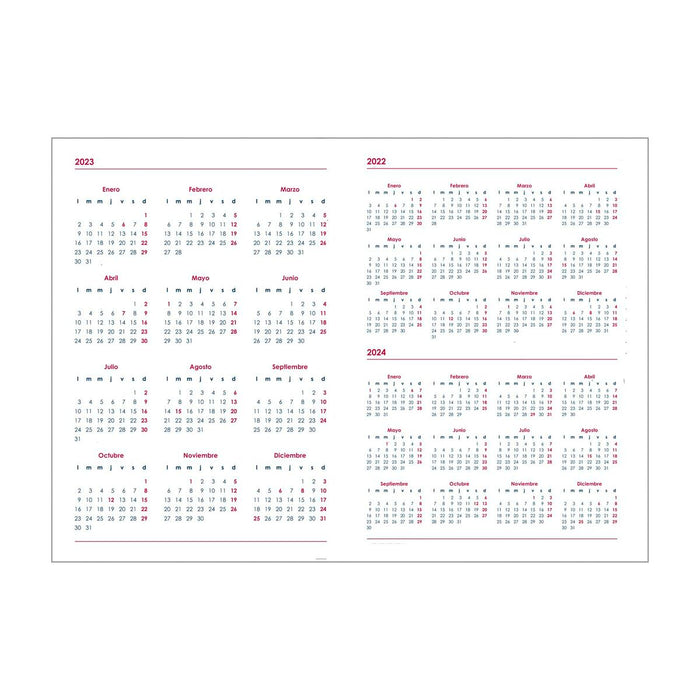 Agendă SYNCRO  DOHE 2024 Anual Albastru 15 x 21 cm