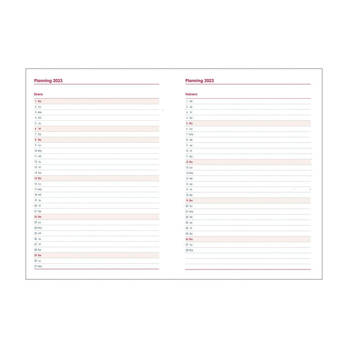 Agendă SYNCRO  DOHE 2024 Anual Albastru 15 x 21 cm