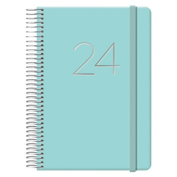Agendă GLOSS DOHE 2024 Verde 12,5 x 18 cm