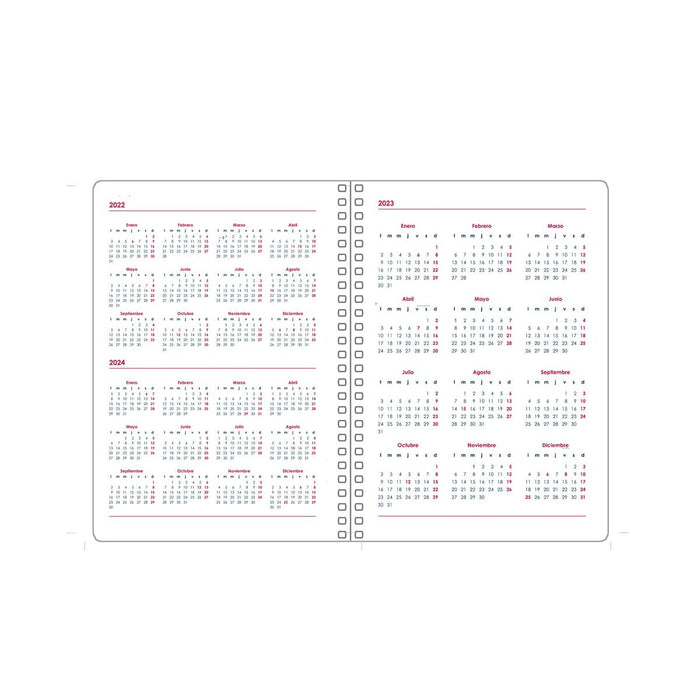 Agendă GLOSS DOHE 2024 Anual Mov 12,5 x 18 cm
