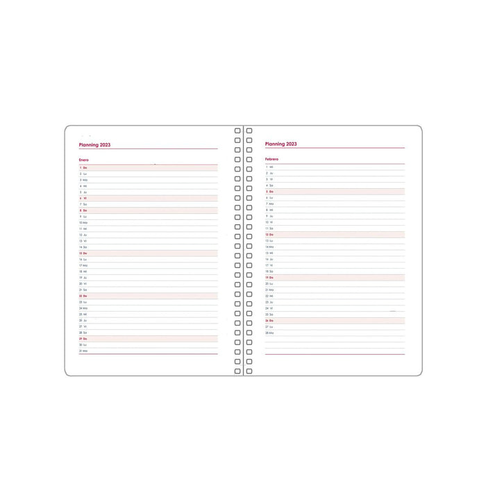 Agendă GLOSS DOHE 2024 Anual Mov 12,5 x 18 cm