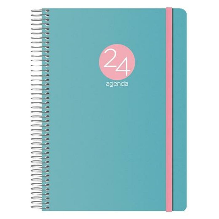 Agendă MEMPHIS  DOHE 2024 Anual Verde 15 x 21 cm